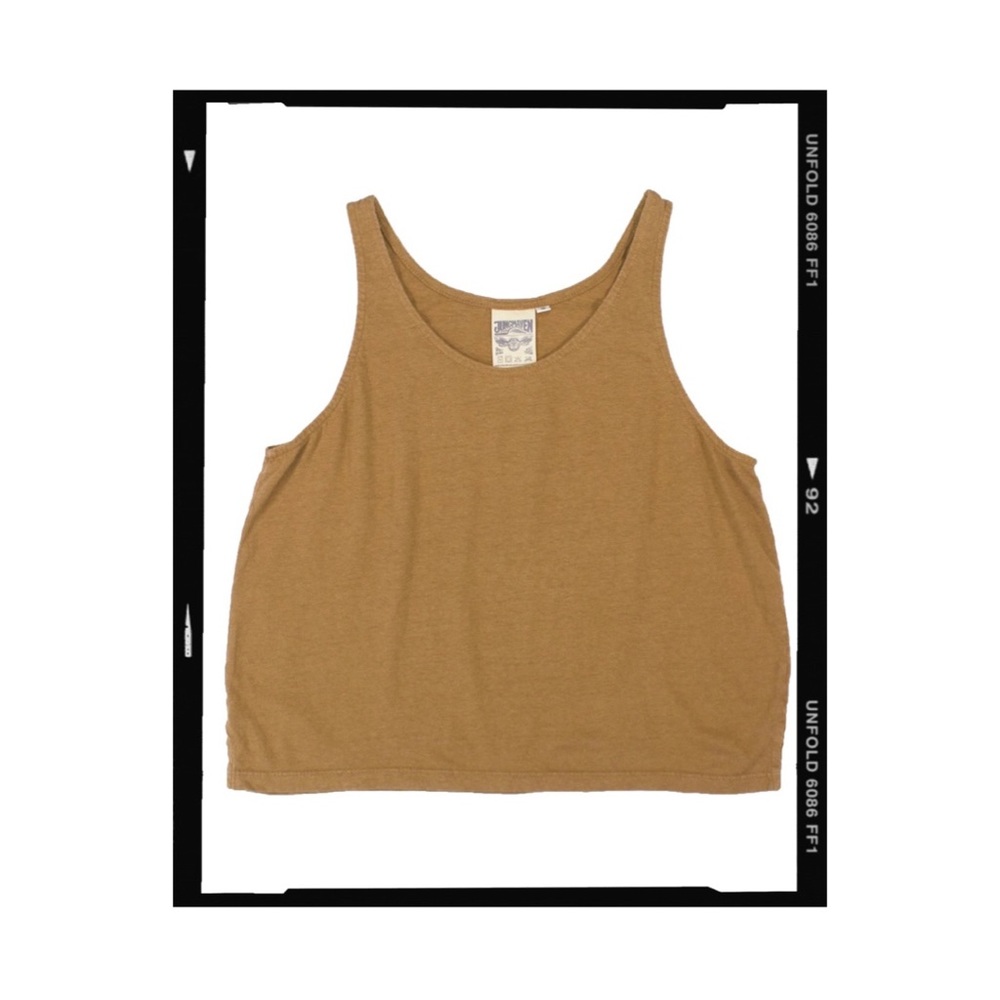 Jungmaven Cropped Tank in Coyote